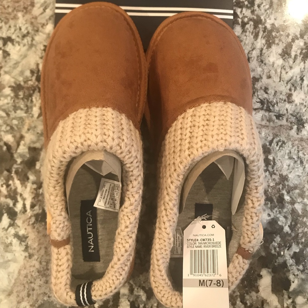 New with tags Nautical slippers.